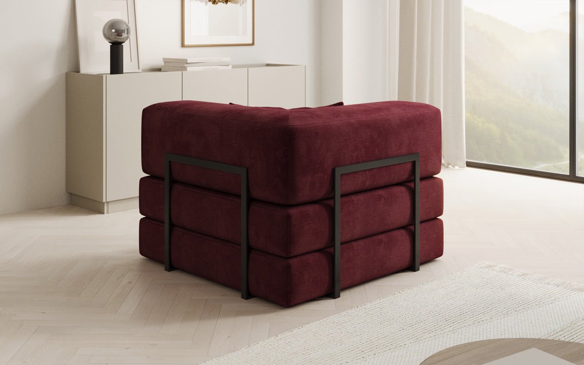 Designer Sofa-Sessel Lazy in Samt