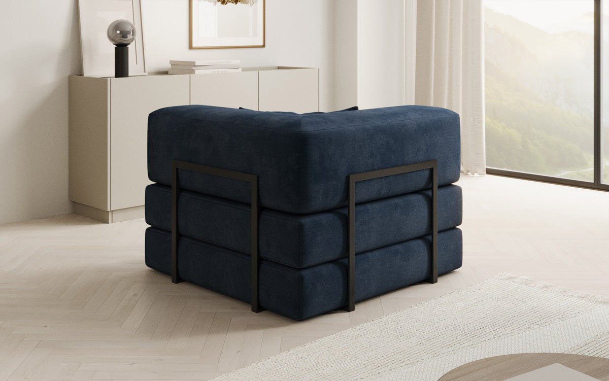 Designer Sofa-Sessel Lazy in Samt