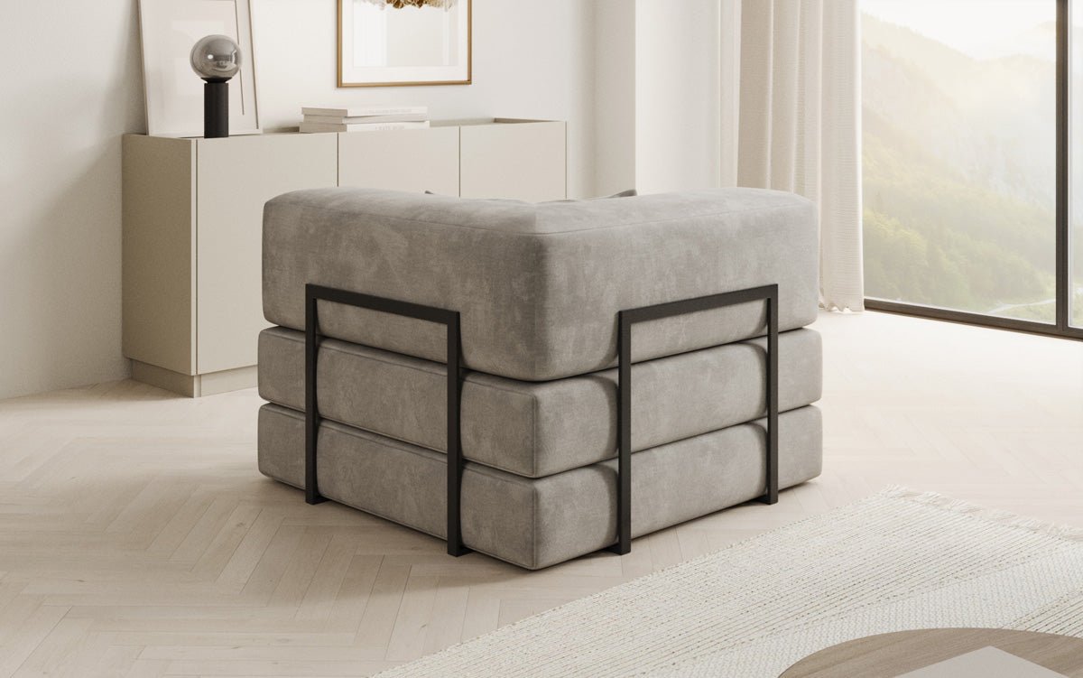 Designer Sofa-Sessel Lazy in Samt