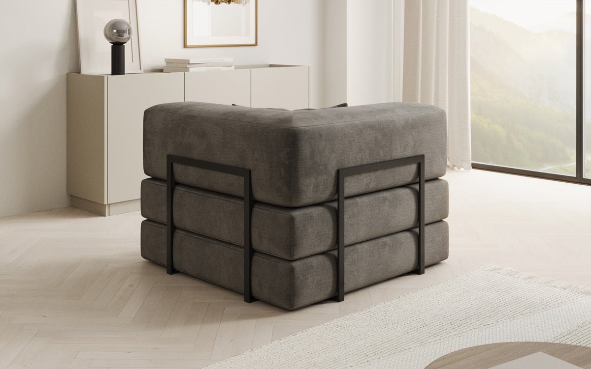 Designer Sofa-Sessel Lazy in Samt