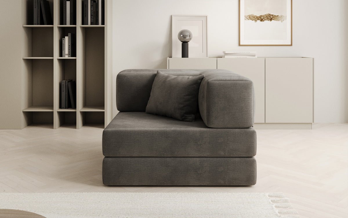 Designer Sofa-Sessel Lazy in Samt