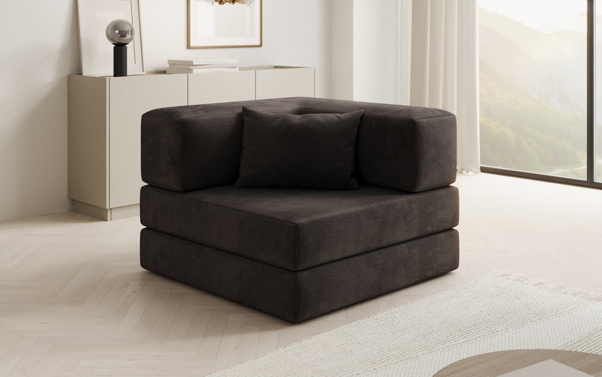 Designer Sofa-Sessel Lazy in Samt