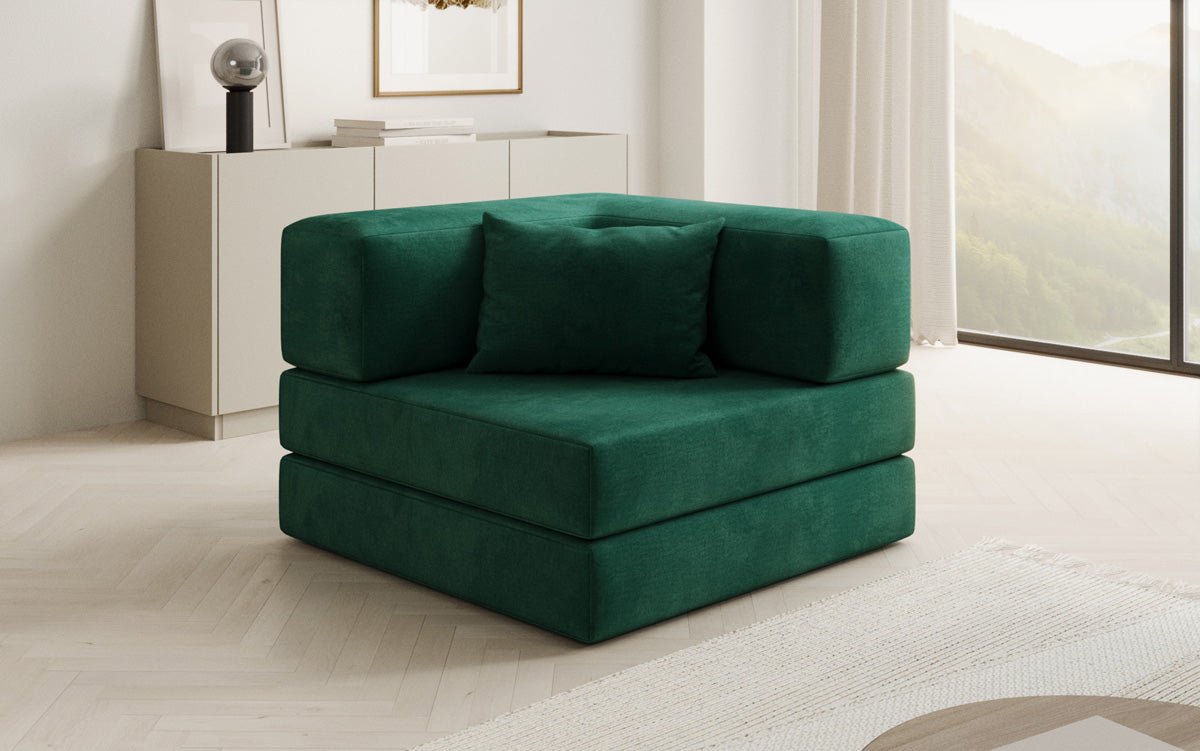 Designer Sofa-Sessel Lazy in Samt