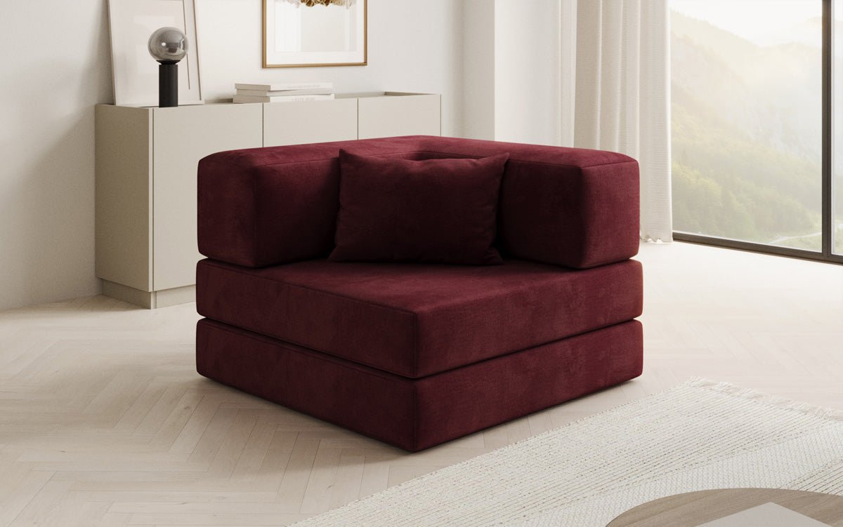 Designer Sofa-Sessel Lazy in Samt