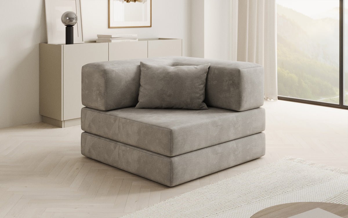 Designer Sofa-Sessel Lazy in Samt
