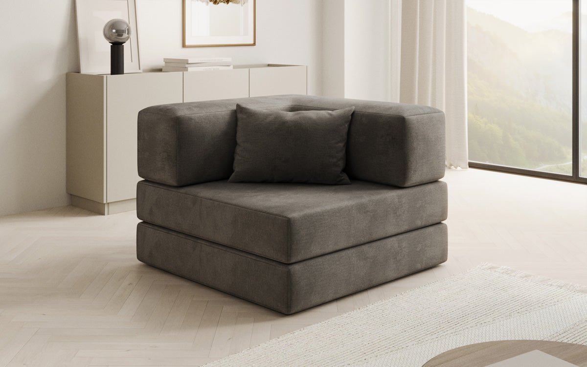 Designer Sofa-Sessel Lazy in Samt