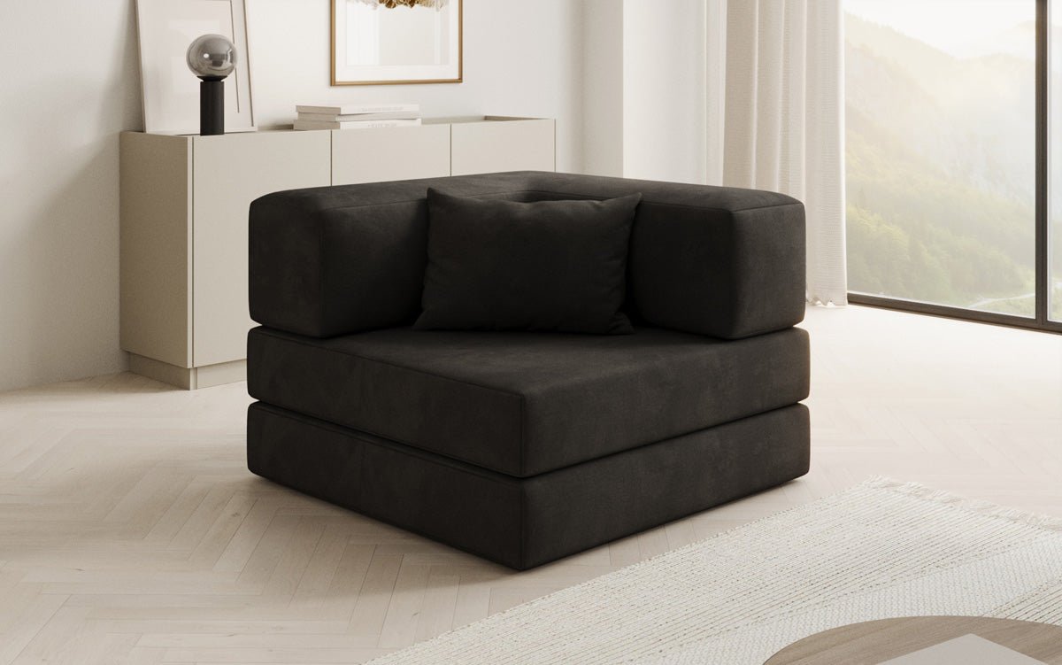 Designer Sofa-Sessel Lazy in Samt