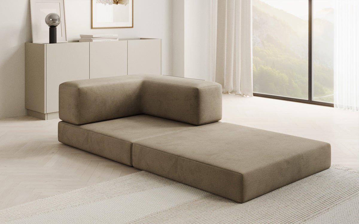 Designer Sofa-Sessel Lazy in Samt