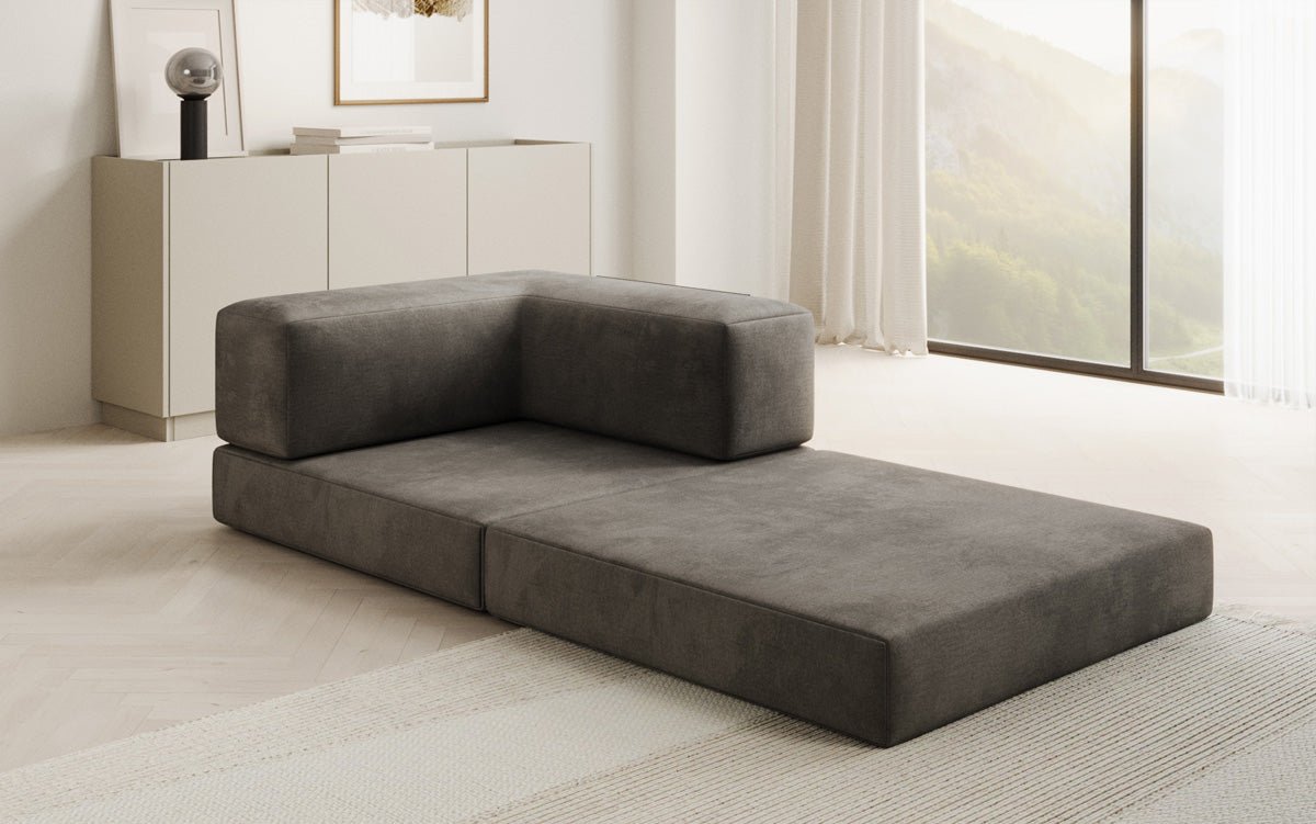 Designer Sofa-Sessel Lazy in Samt