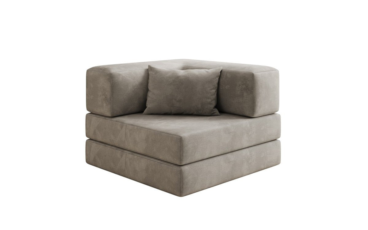 Designer Sofa-Sessel Lazy in Samt
