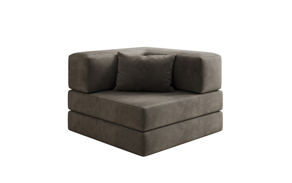 Designer Sofa-Sessel Lazy in Samt