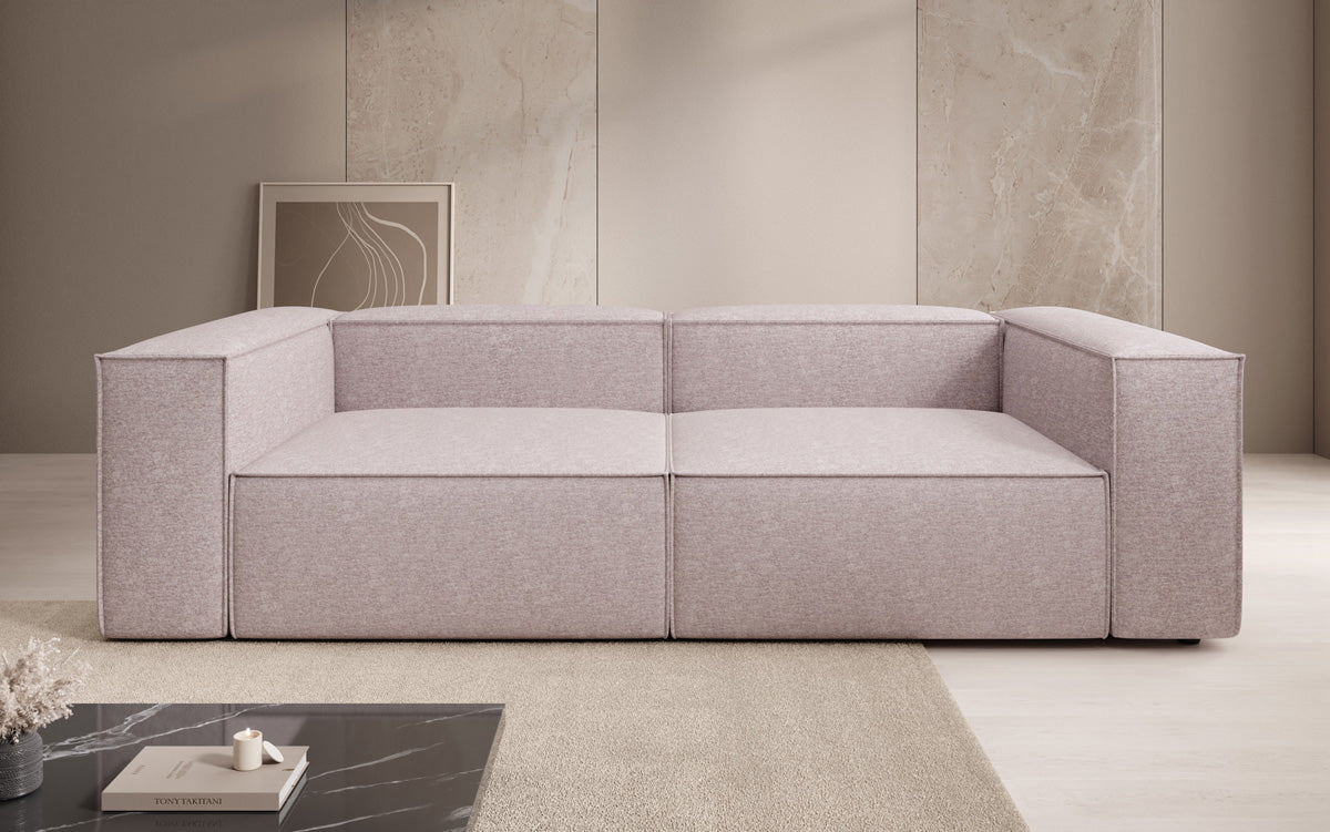 Designer Sofa Lesley 3 Sitzer in Strukturstoff