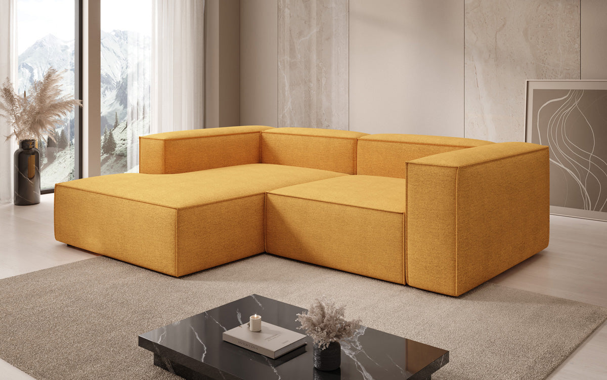 Designer Ecksofa Lesley Mini in Strukturstoff