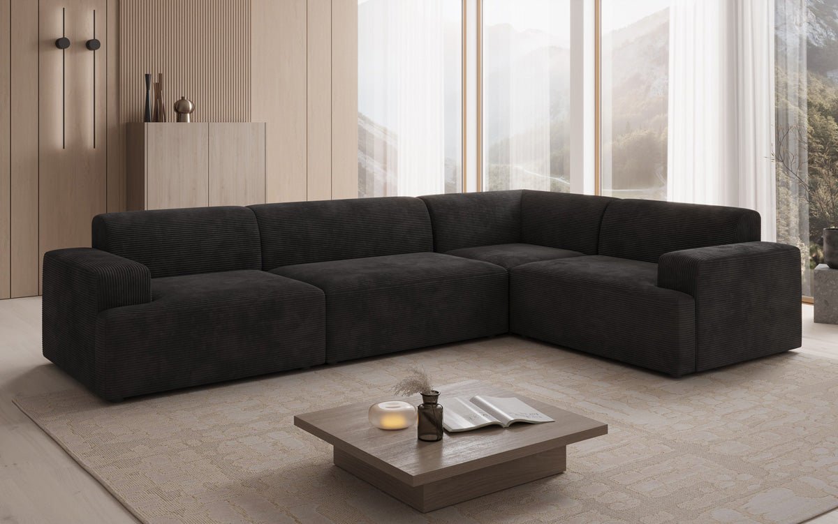 Designer Sofa Monza Wohnlandschaft L in Cord