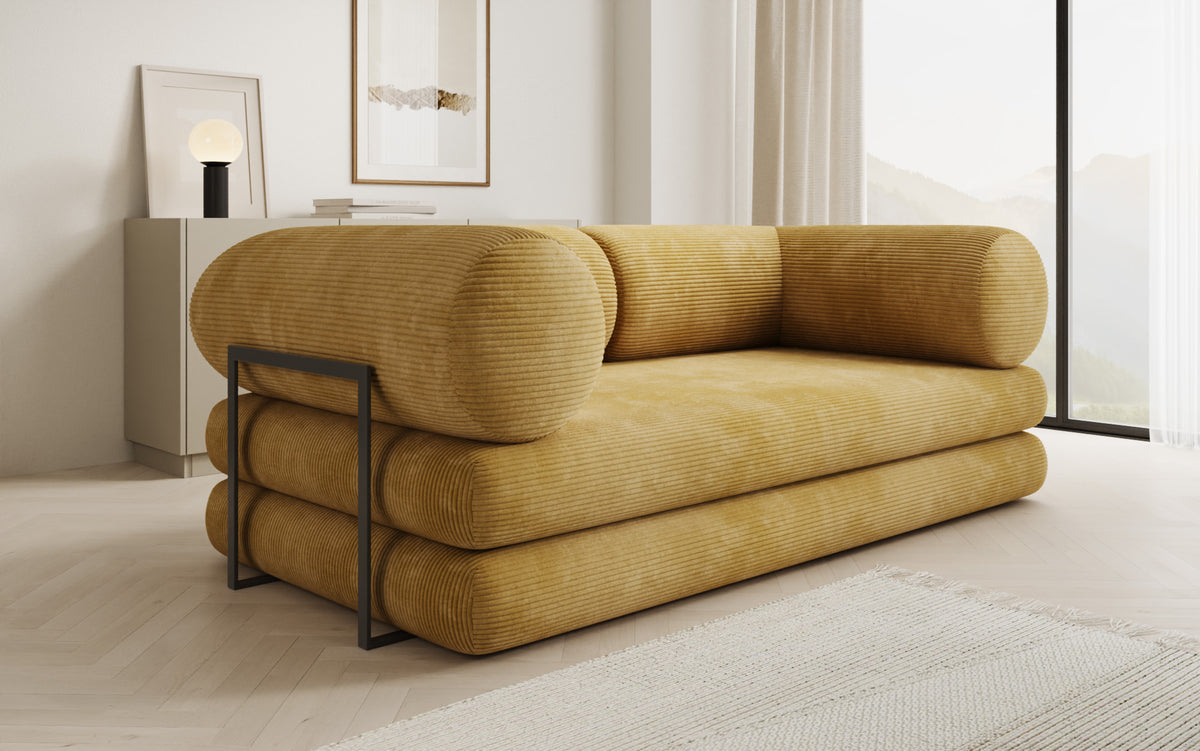 Designer Sofa Lazy Tube 3 Sitzer in Cord