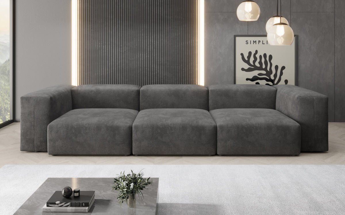 Designer 3 Sitzer Sofa Snug in Cord