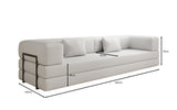Designer Sofa Lazy 3 Sitzer XXL in Bouclé