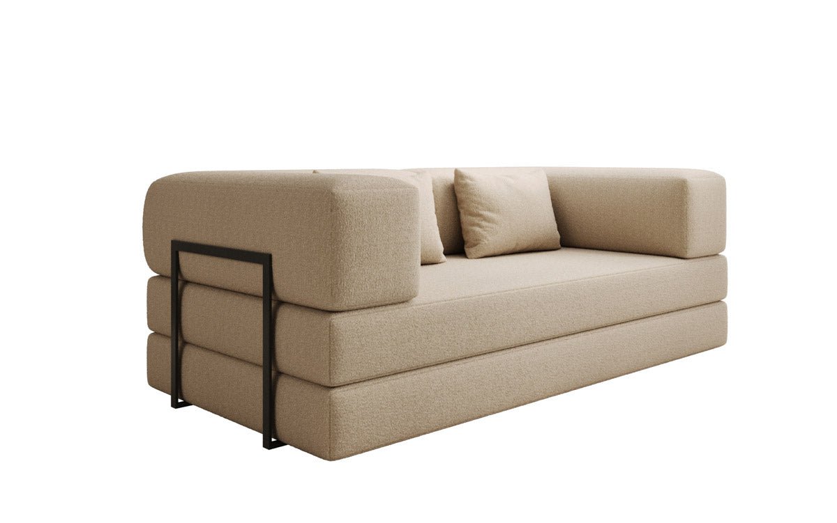Designer Sofa Lazy 3 Sitzer in Bouclé