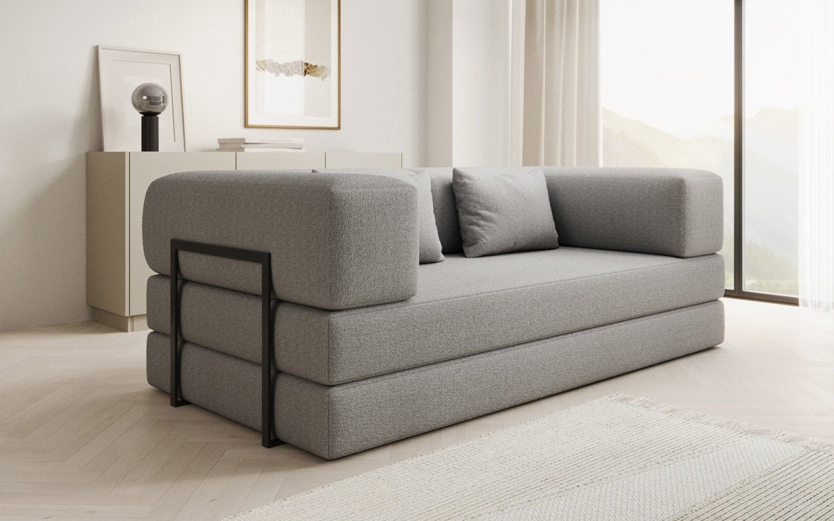 Designer Sofa Lazy 3 Sitzer in Bouclé