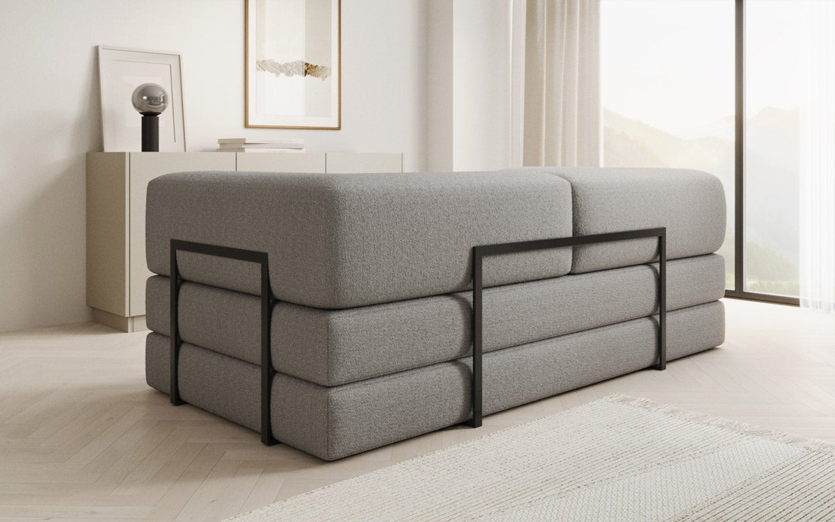 Designer Sofa Lazy 3 Sitzer in Bouclé