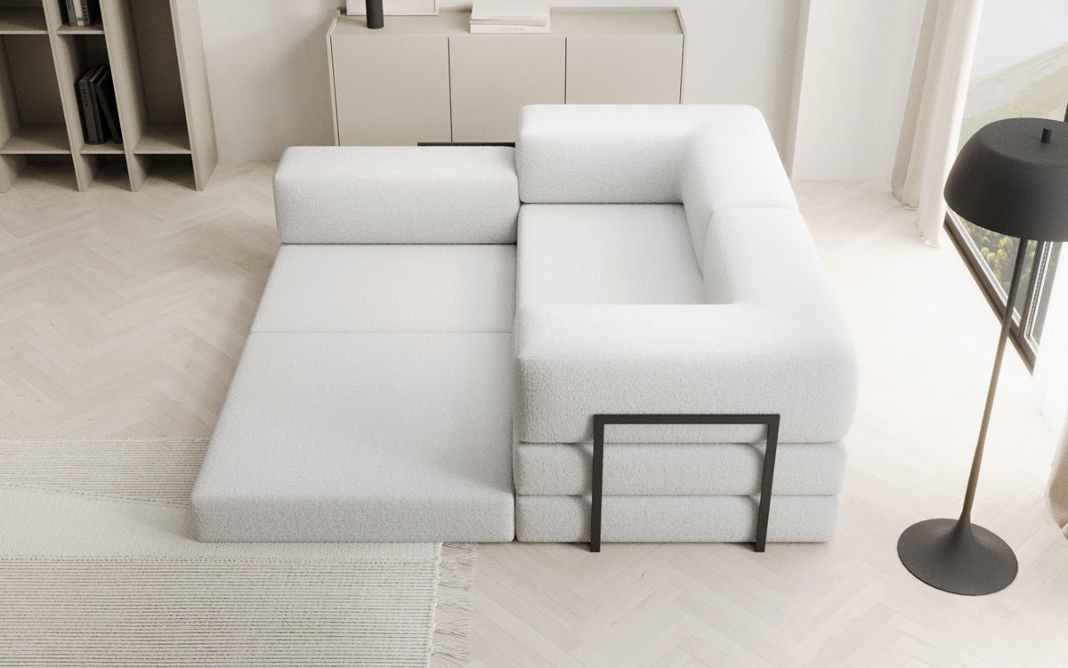 Designer Sofa Lazy L Mini in Bouclé