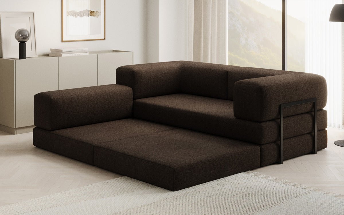 Designer Sofa Lazy L Mini in Bouclé