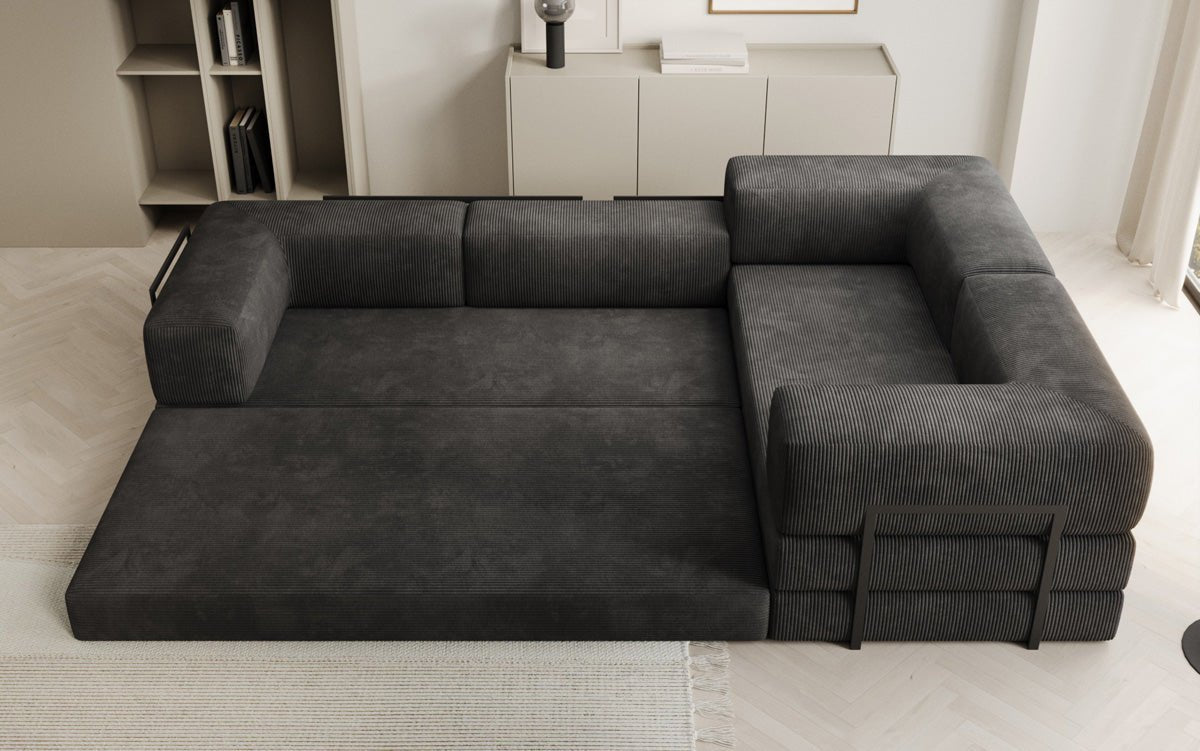 Designer Sofa Lazy L geschlossen in Cord
