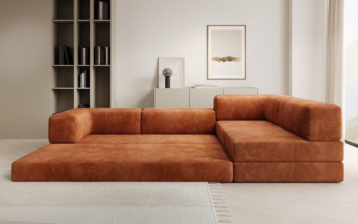 Designer Sofa Lazy L in Cord