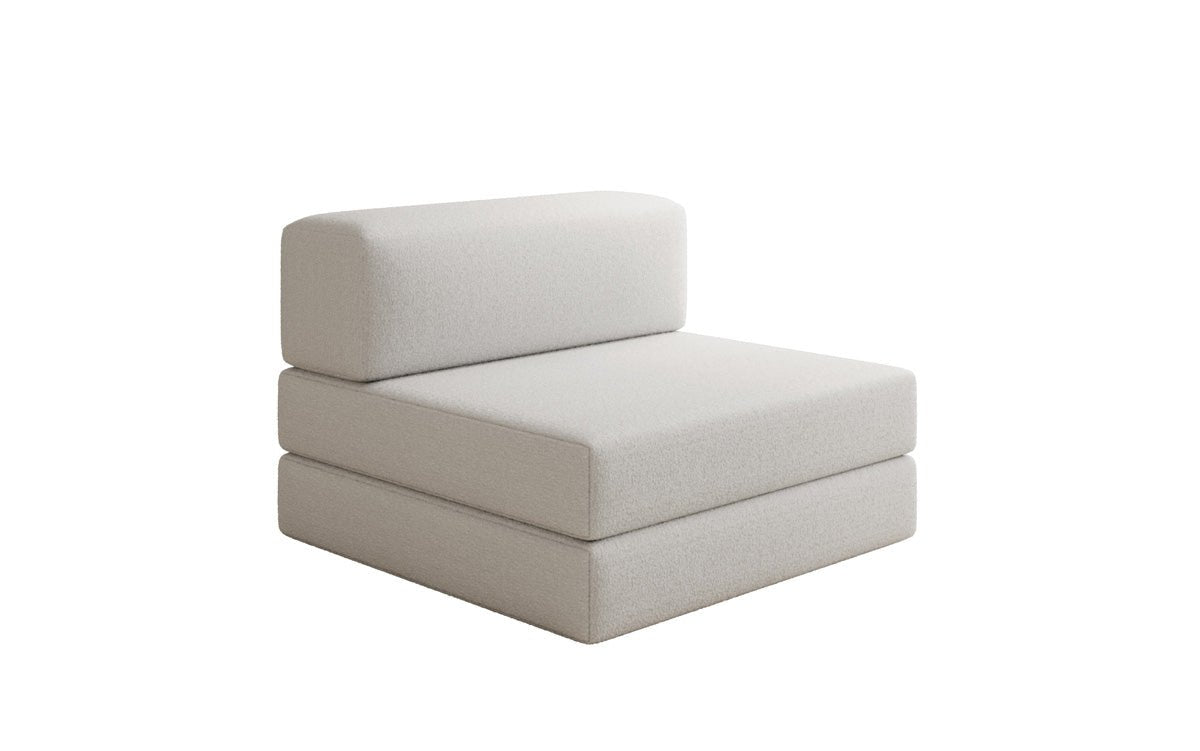 Designer Sofa Mittelmodul Lazy in Bouclé