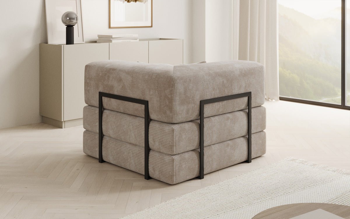 Designer Sofa-Sessel Lazy in Cord