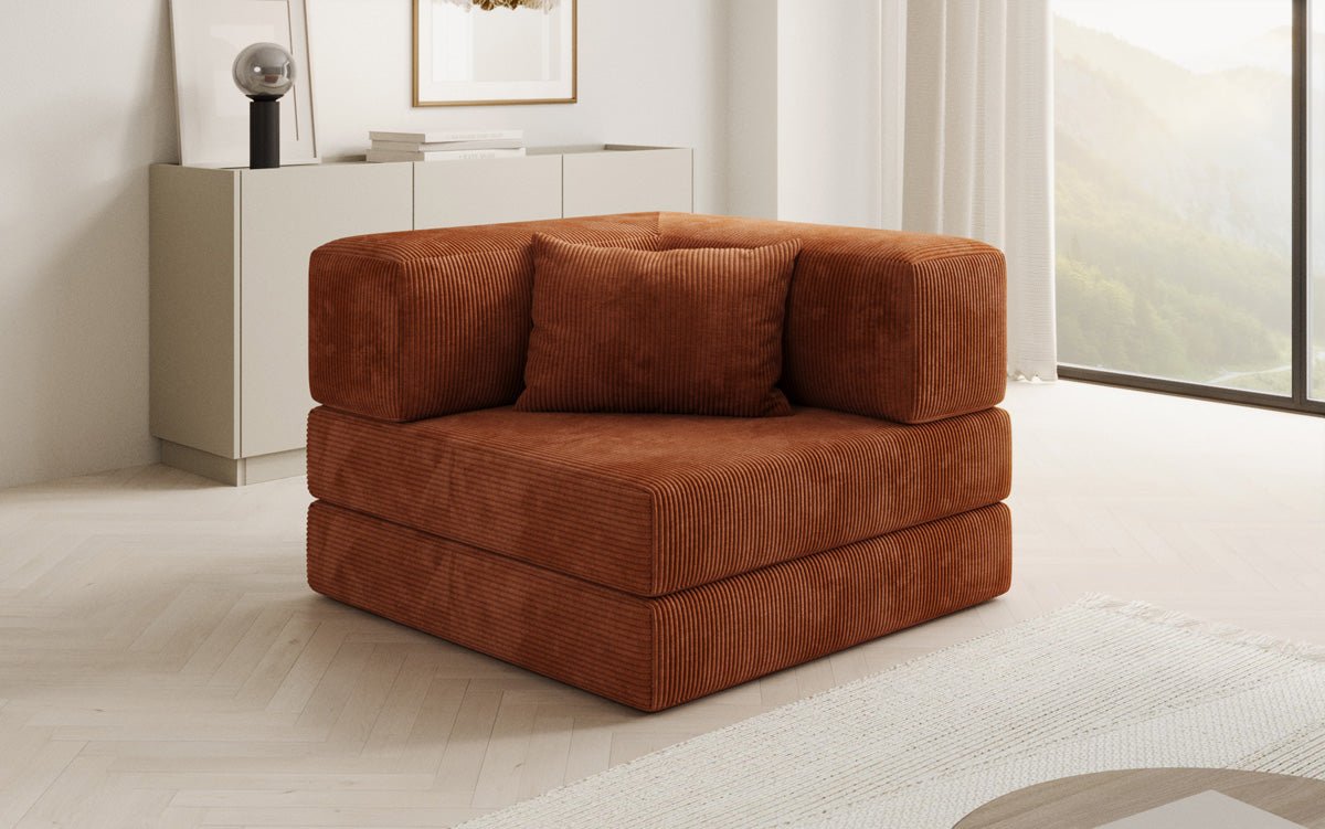 Designer Sofa-Sessel Lazy in Cord