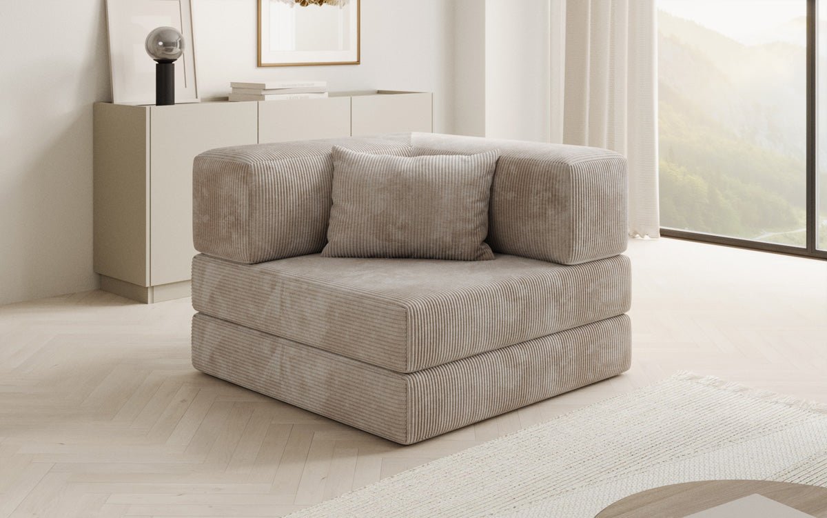 Designer Sofa-Sessel Lazy in Cord