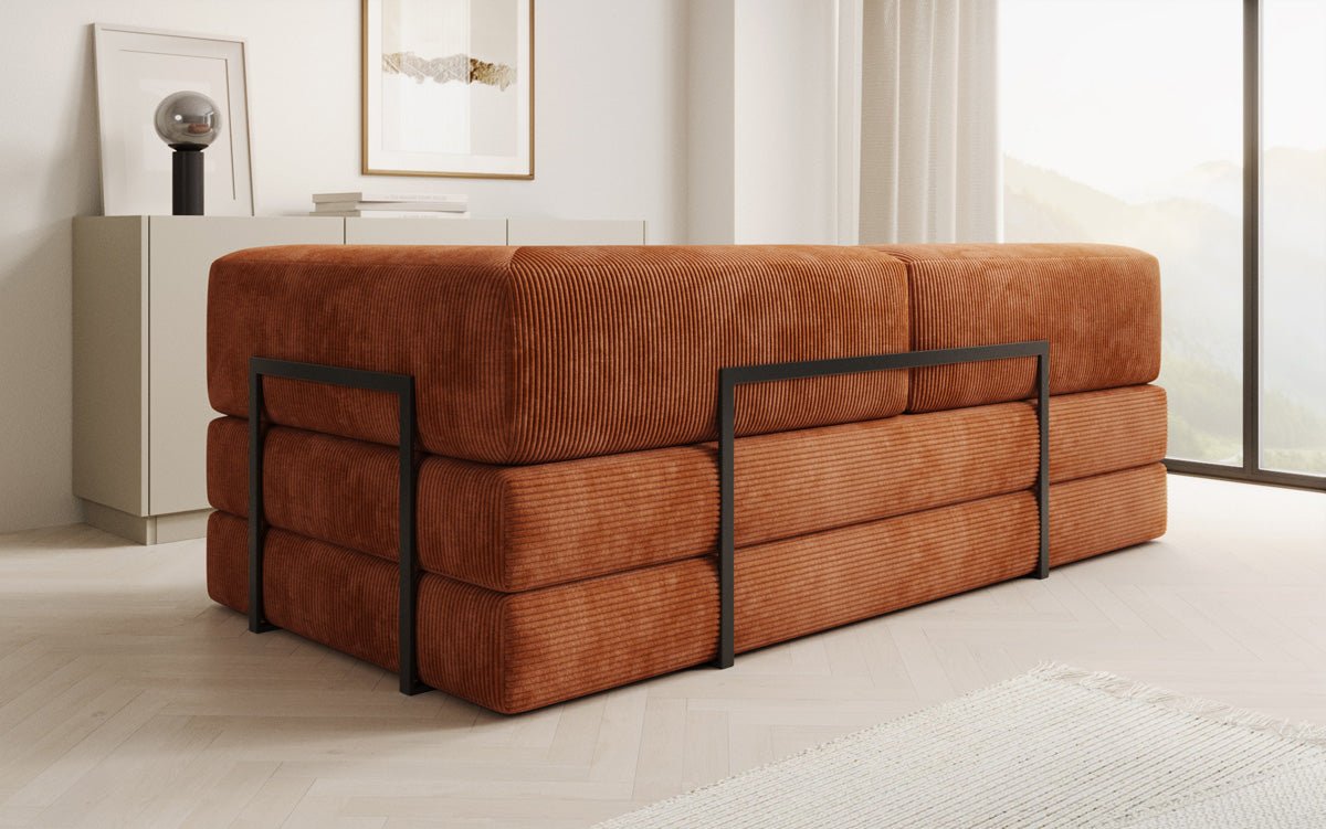 Designer Sofa/Chaise Longue Lazy in Cord