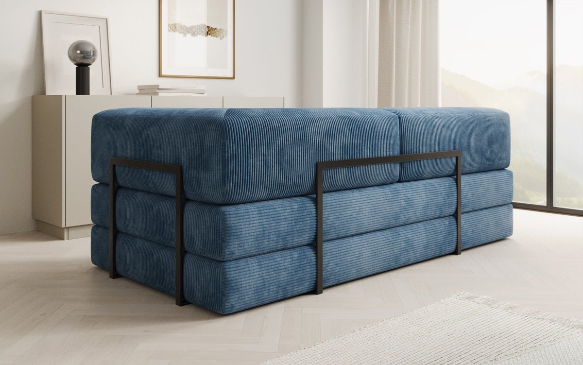 Designer Sofa/Chaise Longue Lazy in Cord