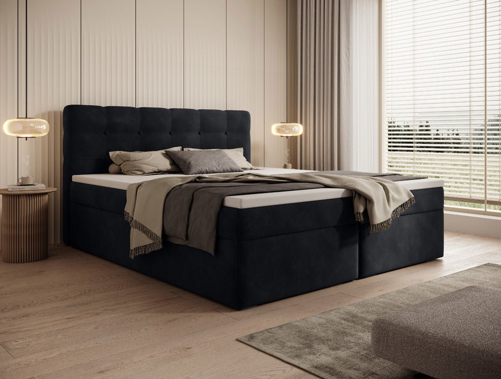 Boxspringbett Faro Samt mit Stauraum