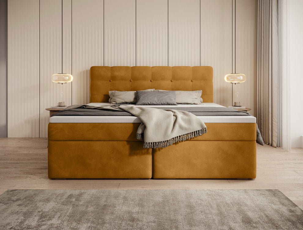 Boxspringbett Faro Samt mit Stauraum