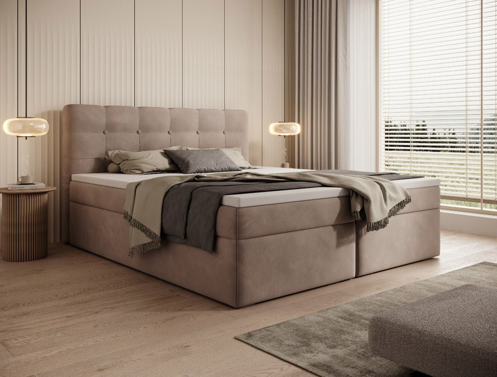 Boxspringbett Faro Samt mit Stauraum
