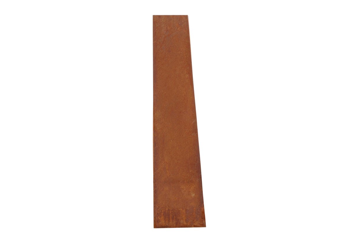 Feuerkorb Thomas - eckiger Stahlkamin in Rusty Orange