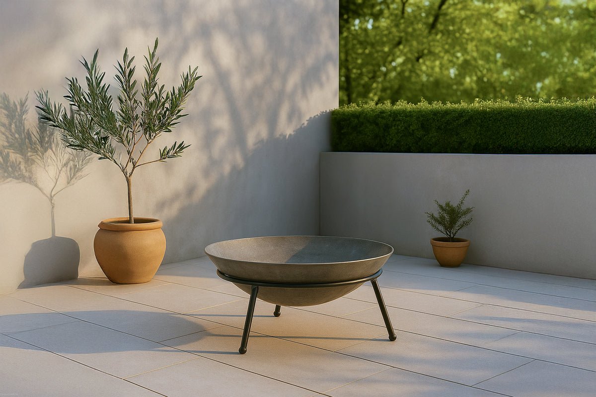 Feuerschale Bjorn - schwarze Feuerschale aus Stahl