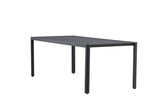 Garten Esstisch Vento - 200x90 cm aus Aluminium in Beige oder Schwarz