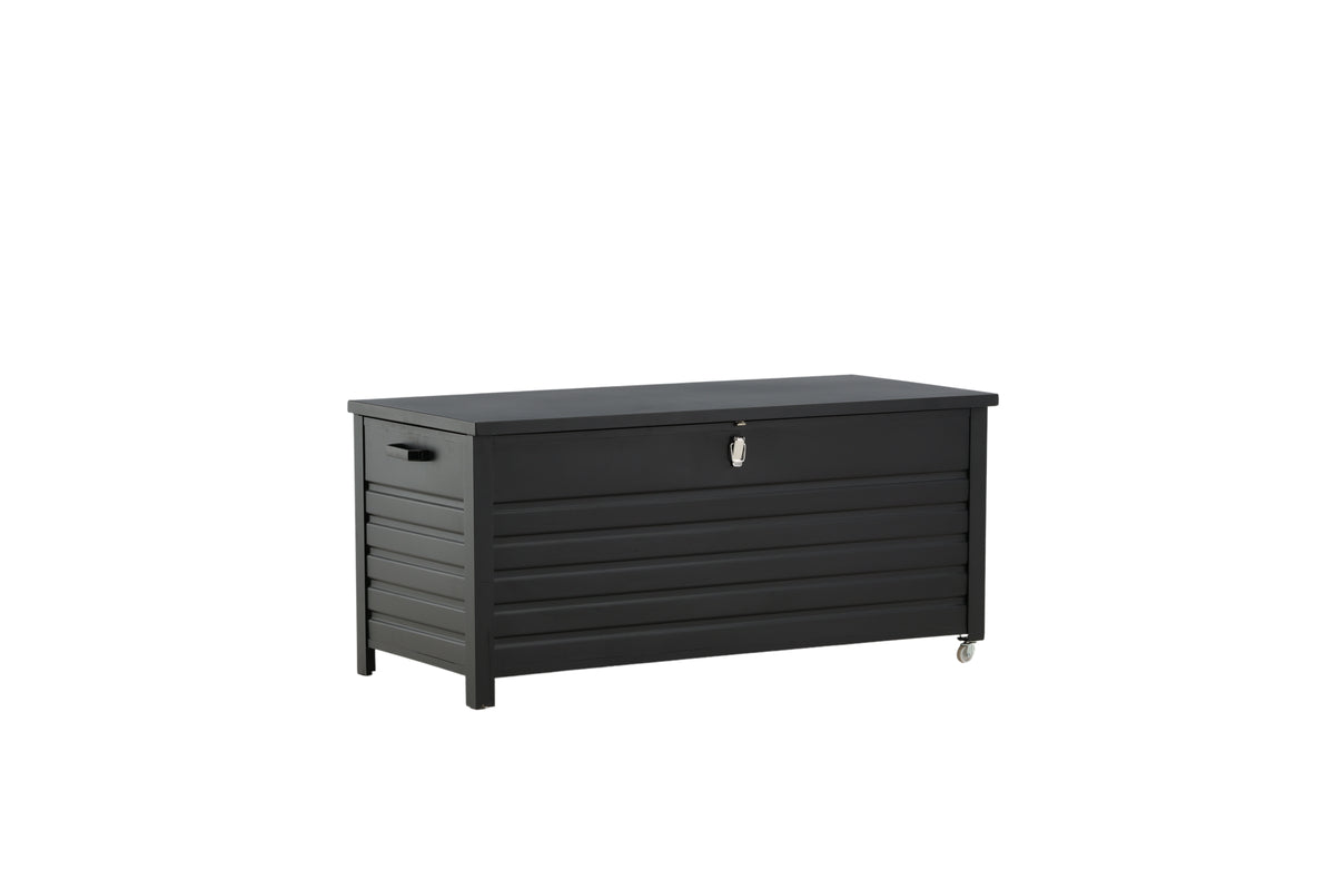 Garten Kissenbox Ludmilla - schwarze Aluminiumkonstruktion inkl. Innentasche