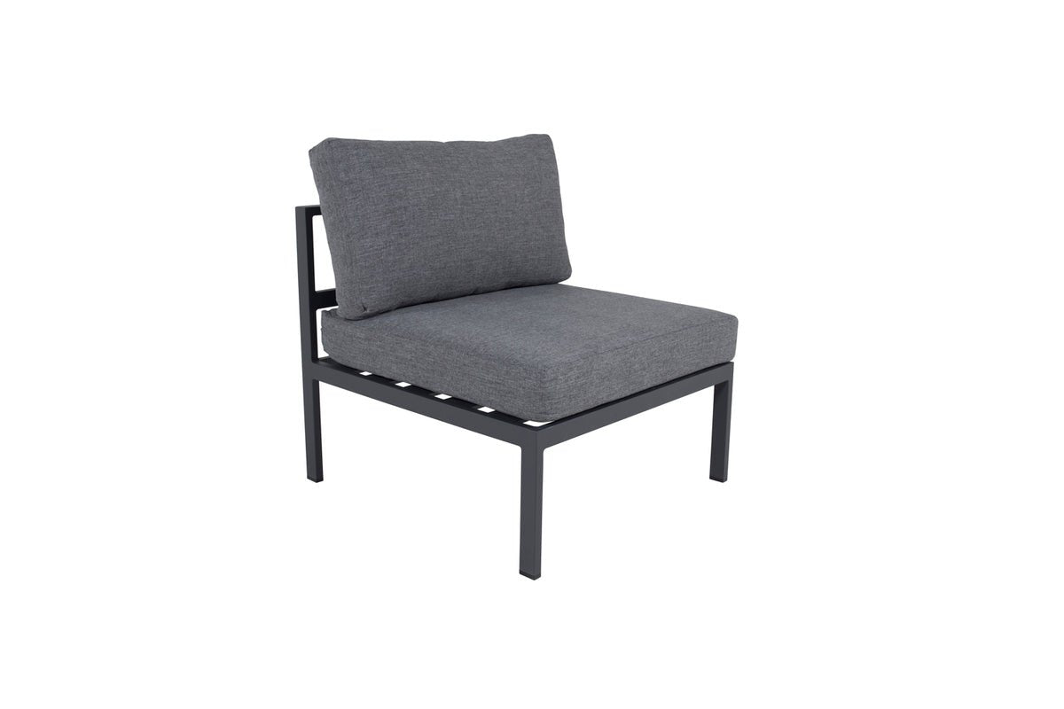 Garten Loungesessel Barbara – wetterfest aus Aluminium & Stoffkissen