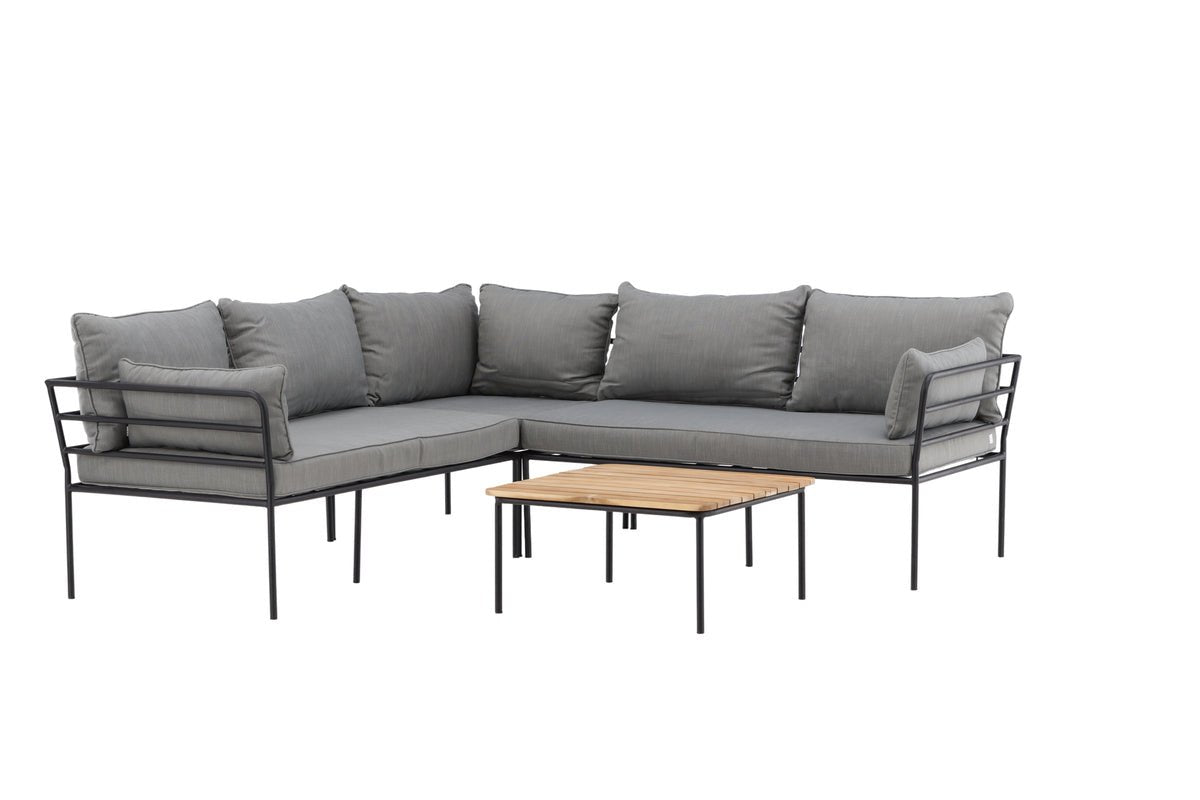 Garten Loungeset Felicita – Ecksofa mit 4 Sitzplätzen und Couchtisch