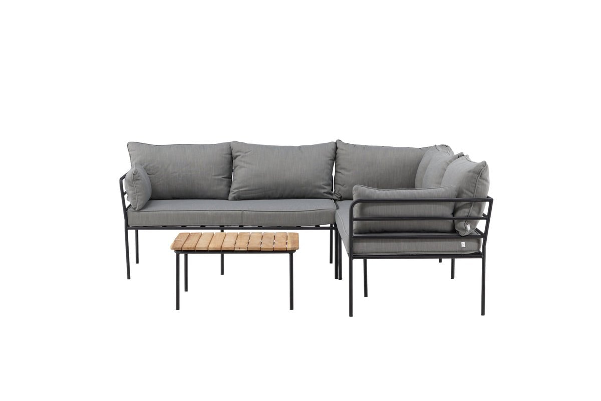 Garten Loungeset Felicita – Ecksofa mit 4 Sitzplätzen und Couchtisch