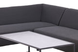 Garten Loungeset Kreta – mit wasserabweisendem Stoff & Tisch, UV-beständig