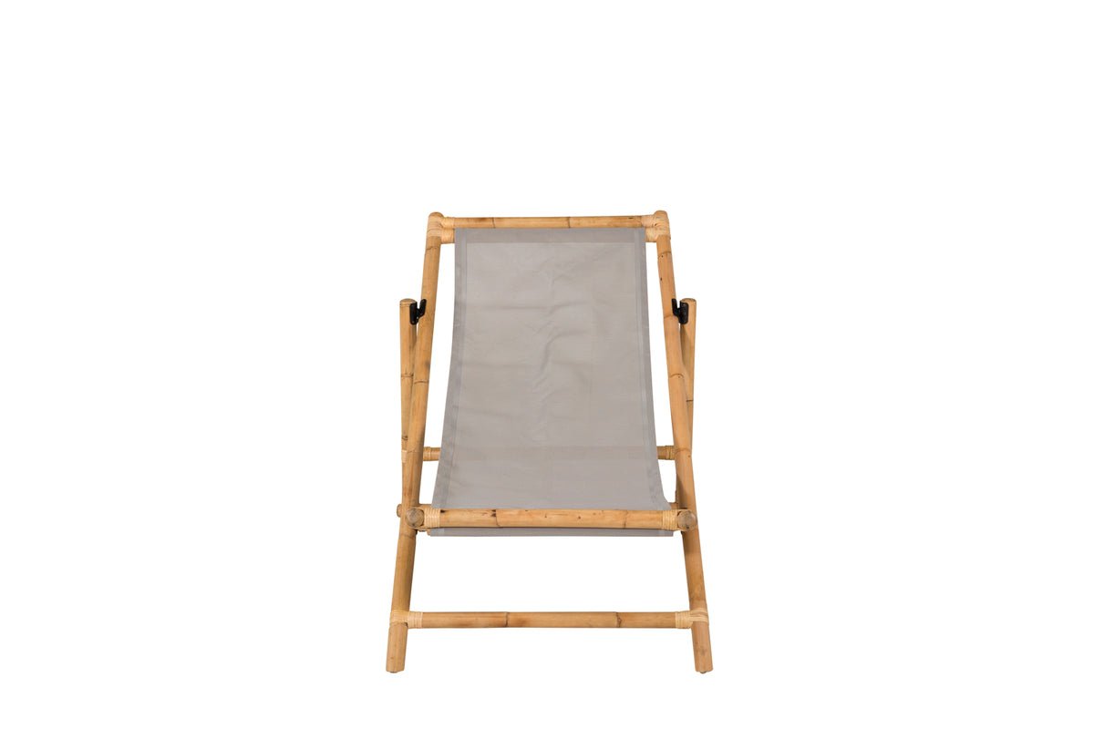 Garten Sonnenliege Coco - aus Rattan und Textilene in Naturoptik