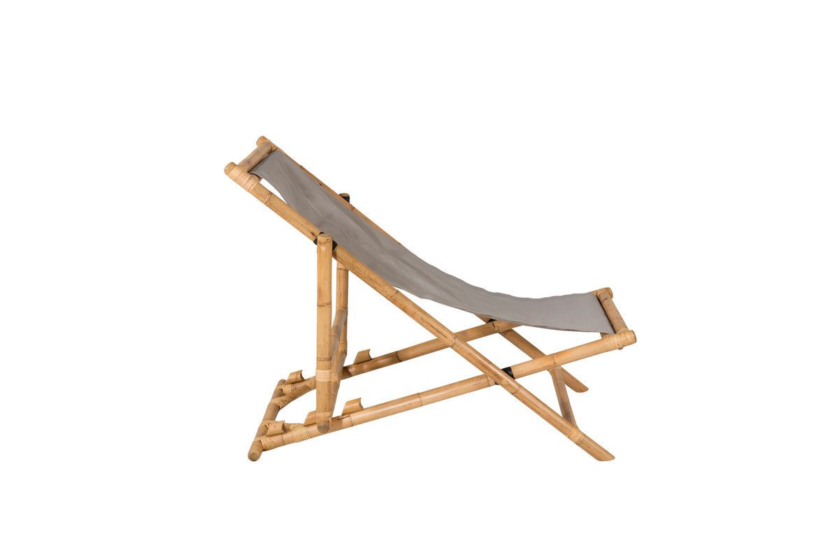 Garten Sonnenliege Coco - aus Rattan und Textilene in Naturoptik