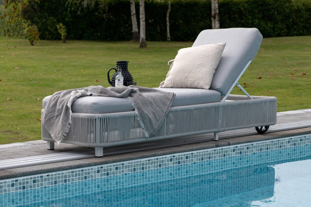 Garten Sonnenliege Mila - aus Polyester/Metall