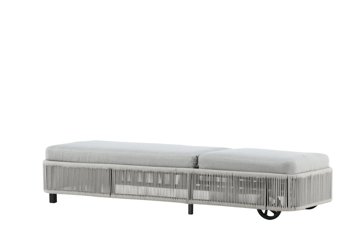 Garten Sonnenliege Mila - aus Polyester/Metall