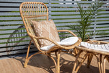 Gartenstuhl Elena - aus Rattan in Holzoptik